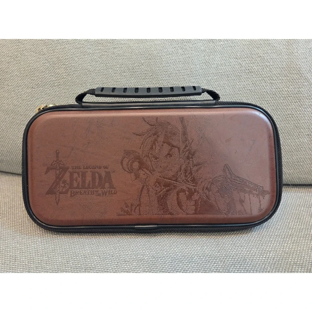 Licensed Nintendo Switch Deluxe Zelda Link Travel Case Faux Leather